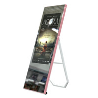55dp707 pantalla portátil de carteles digitales con espejo